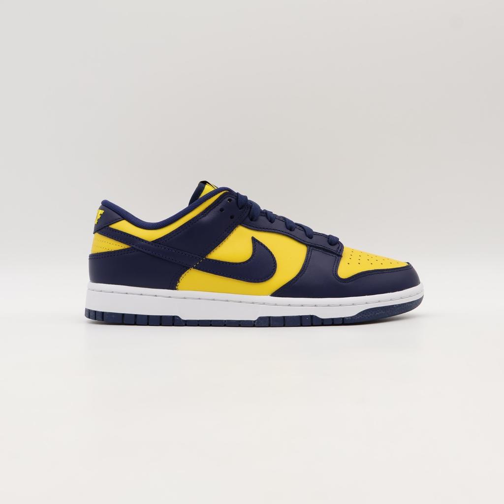 DD1391-700 Nike Dunk Low Michigan Varsity Maze Mitternachtsblau Weiß (Herren)