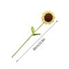 House Party Decoration Flower Art Knited Flower Table Fake Flowers Vase Ornament Sunflower Bouquet