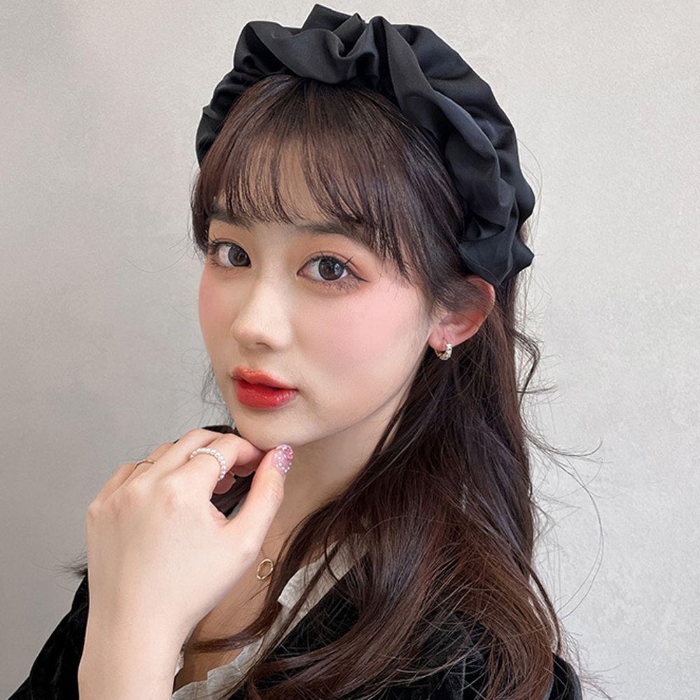 

Sweet Retro Summer Wash Face Wrinkle Headband Hairband Korean Style Hair Hoop Women Hair Hoop