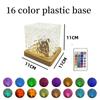 Dynamic Rotating Water Ripple Projector Night Light 3/16 Colors Flame Crystal Lamp for Living Room Study Bedroom Rotating Light