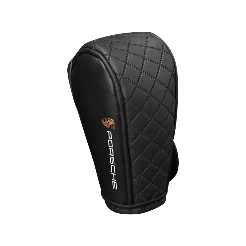 Car Gear Shift Cover PU Leather Shift Lever Cover Gearbox Shifter Knob Protective For Porsche Boxster Cayenne Panamera Macan Cayman 911 918 996 917