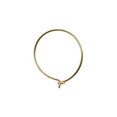 Runde Ohrringe, d: 20 mm, gold, 8 Stück