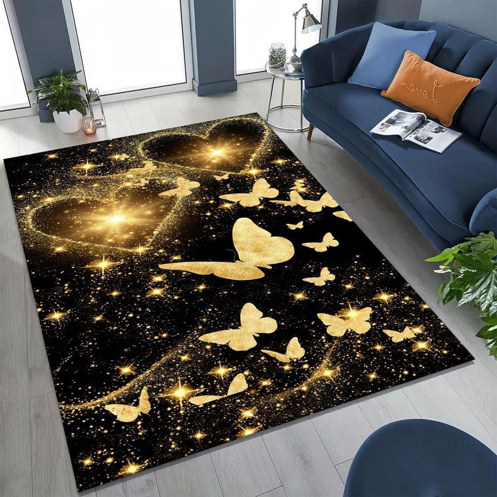 27 Style Dream Butterfly Flower Cartoon Rug Carpet for Bedroom Living Room Sofa Home Doormat Decor,Kids Play Non-slip Floor Mat