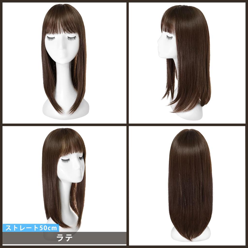 TefuRe paruka vzhled prodloužení Halloween cosplay krátká dlouhá paruka částečná ofina whorl přírodní černé vlasy příčesek skrýt šedivé vlasy skrýt řídnoucí vlasy