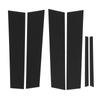 6PCS Pillar Post Trim Kit Tough PC Door Window Pillar Post Glossy Black Cover Replacement for Acura TSX 2009 To 2014