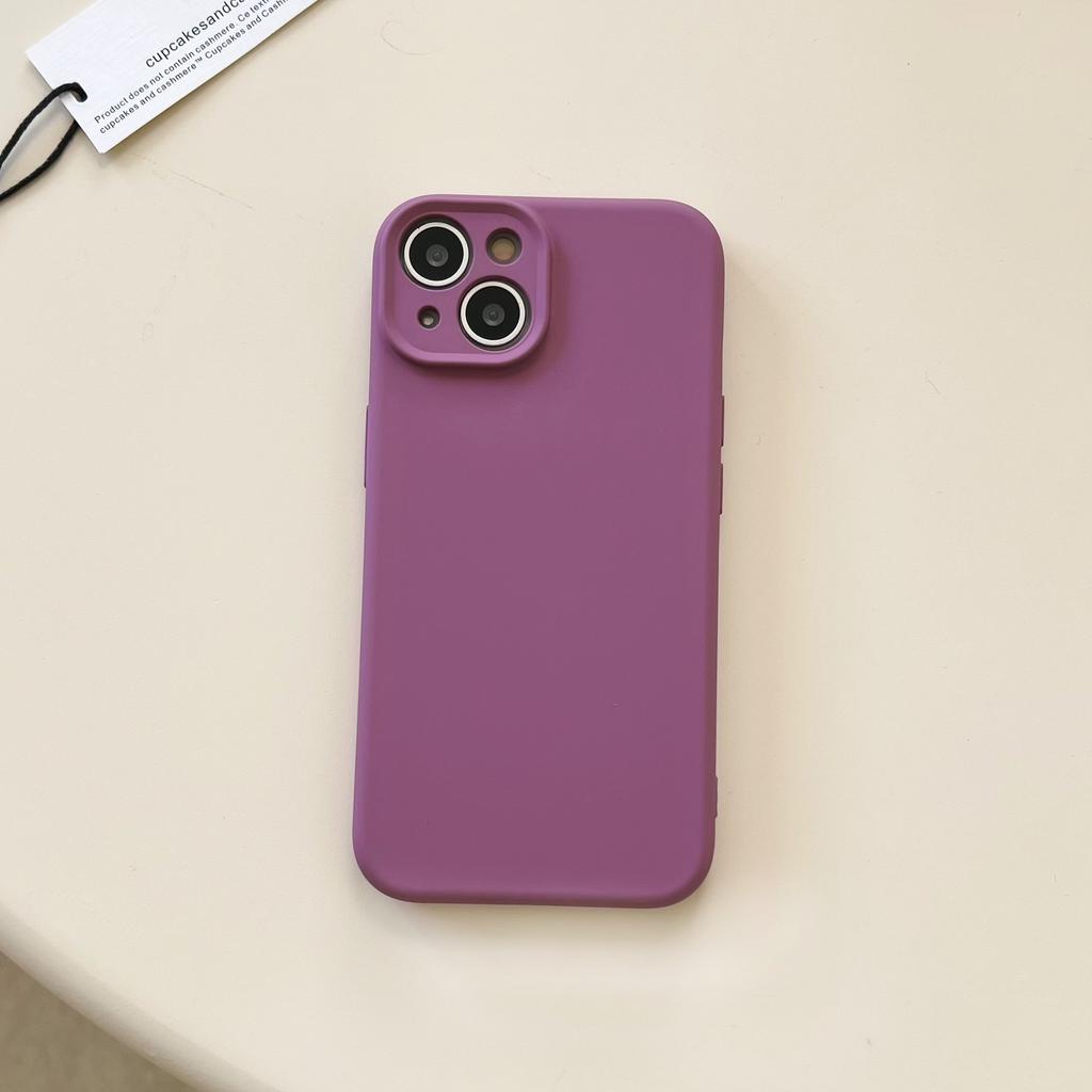 For IPhone 17 Promax Phone Case for Apple 16 Liquid Silicone 14 Simple Solid Color 13 Anti Drop Protective Cover