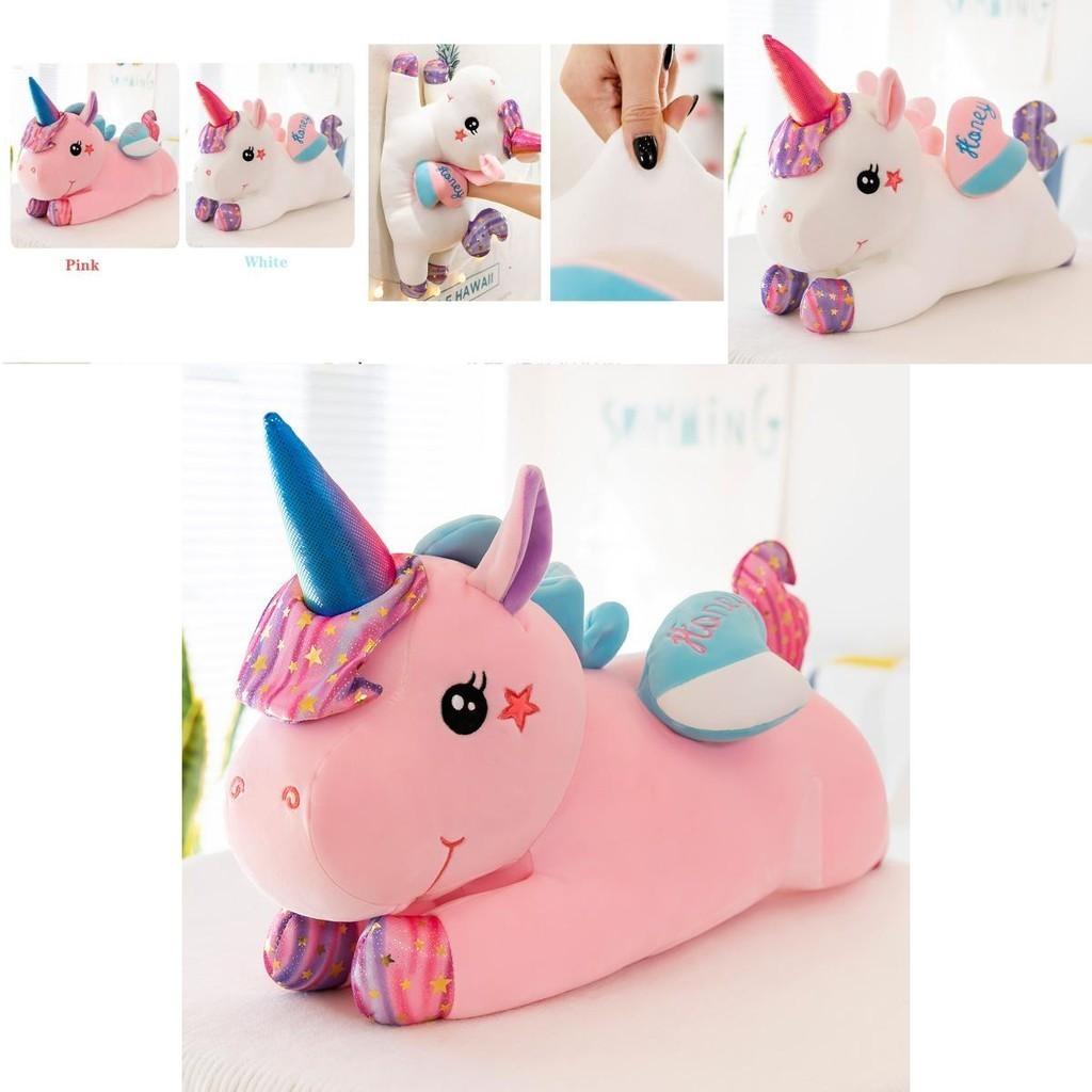 Luxuriously Soft Large Galaxy Unicorn Plush Toy Bed Pillow For Kids And Girls