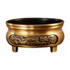Alloy Tripod Incense Burner for Home Sandalwood Agarwood Coil Stick Aromatherapy Tea Table Zen Meditation Decor Gift