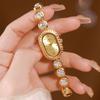 Diamant Uhren Für Frauen Luxus Marke Strass Gold Uhr Damen, Armbanduhr Geschenk Für Freundin