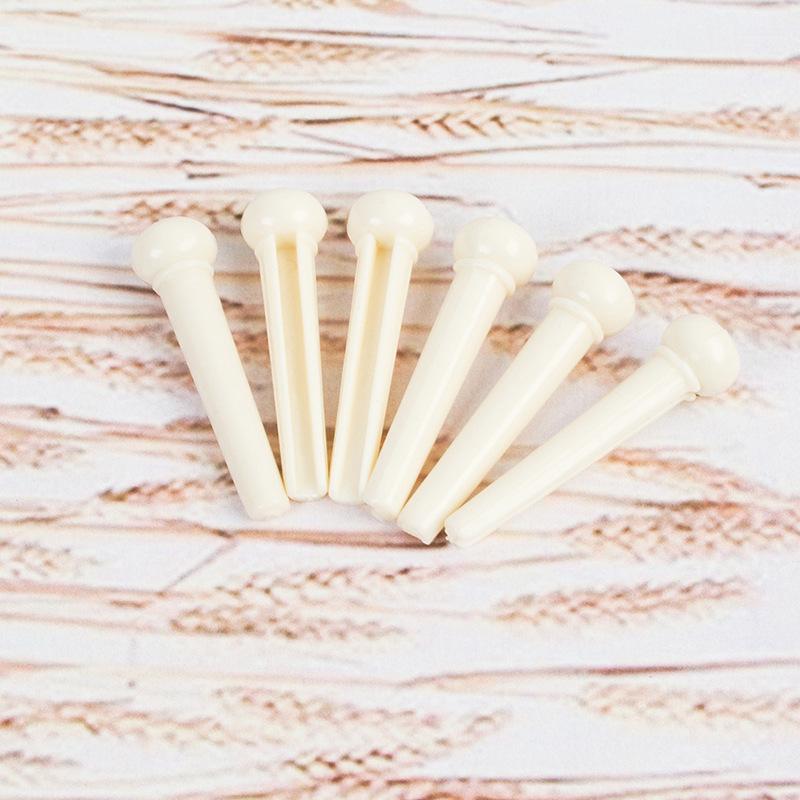 6pcs/lot 6 String Guitar Bridge Pins Plastic Bridge Pins Stringed Instruments Folk Acoustic Classic Guitar Accessories