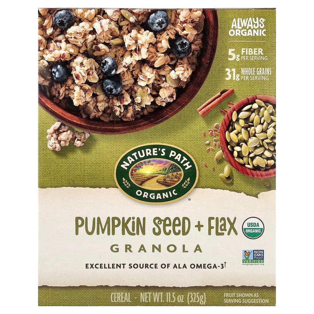 Nature s Path Organic Pumpkin Seed Flax Granola Cereal 325g