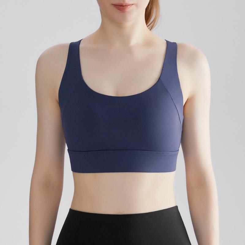 CD High-Impact Sports Bra: Shockproof, Antibacterial, One-Piece Design with Adjustable Straps