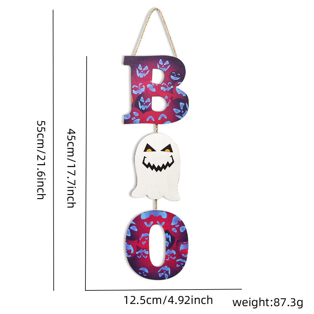 Läskiga Halloween-träskyltar med dödskallemotiv för feststämning