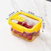 Airtight Transparent Food-Grade PET Refrigerator Organizer - Large Capacity