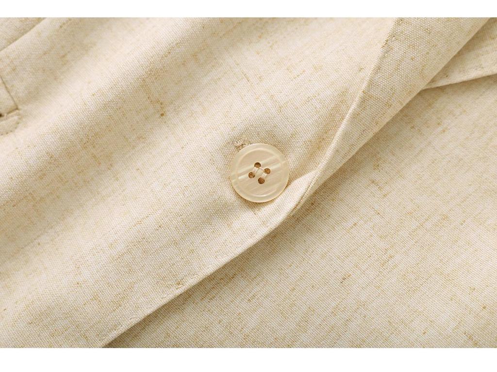 Women's Five-Sleeve Loose Linen Blazer for Summer 2026 - New Casual Style