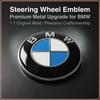1 Pezzo Emblema Mozzo Volante Auto Rotondo Blu Bianco Logo Adesivo Distintivo Sostituzione Per BMW Tutte le Serie Accessori Interni
