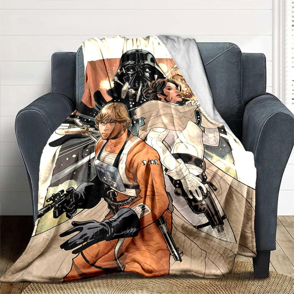 Star Wars Blanket Soft Warm Cozy Great for Office Chair Bed All-Season Use Stylish Decor Gift for Travel Home Birthdays