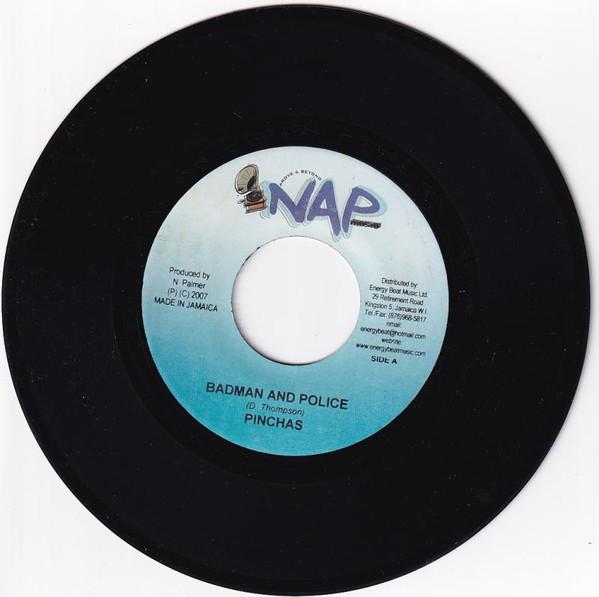 

7-дюймовые ПРИЩЕПКИ для пластинок - Badman And Police NONE NAP Musiq 2007 Ямайка Регги, Ска и Даб Б/у