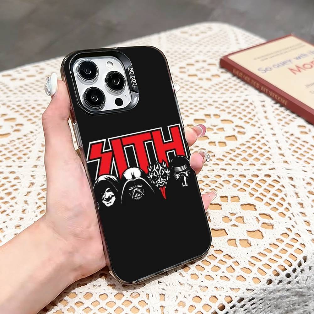 Metal B-Band D-Death Phone Case For iPhone 17,16,15,14,13,12,11 Plus,Pro Max,XS,Colored silver phone case iPhone17PRO