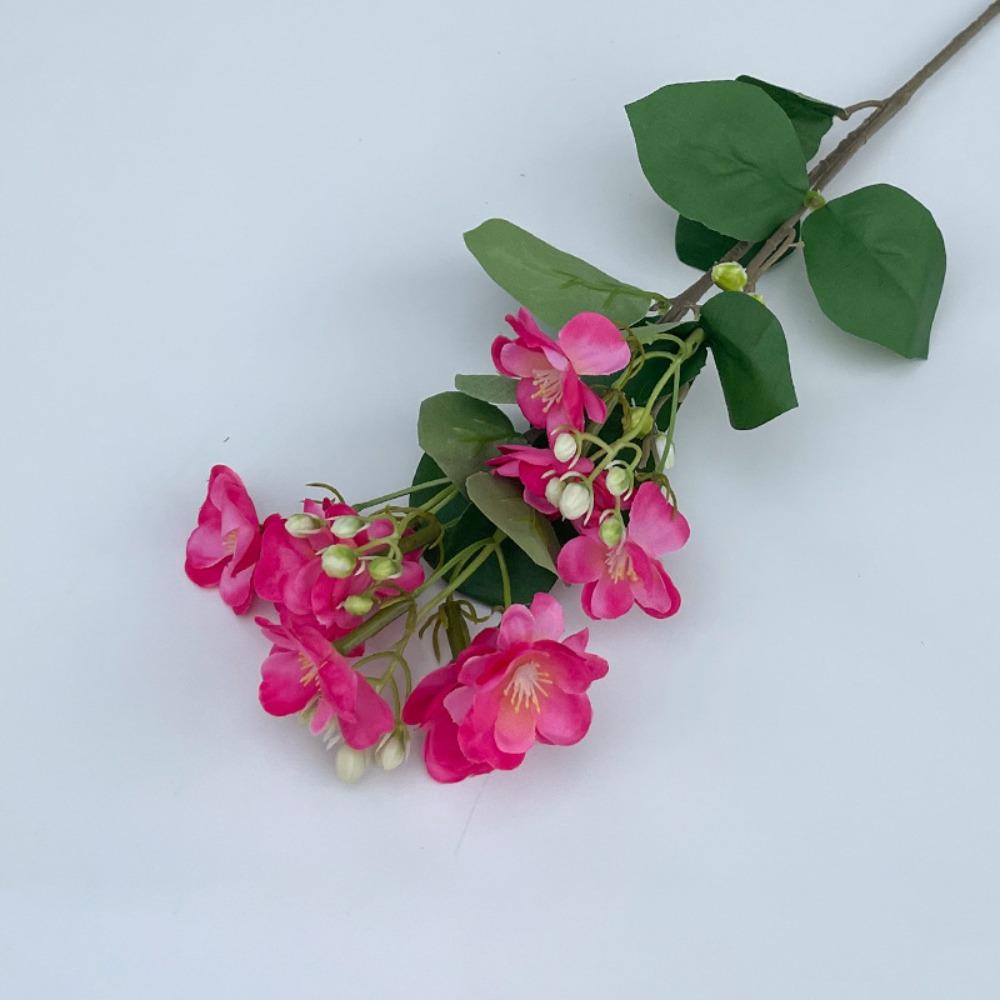 

3-Forked Design Jasmine Silk Flowers 60cm Length DIY Decoration Simulated Flower Artificial Flowers Wedding Party Decoration розы красного