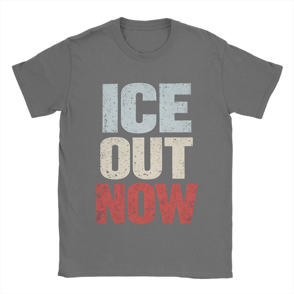 IceOut TShirt Summer Harajuku T Shirts Adult Pure Cotton O Neck Oversize Top Tees Short Sleeve Y2K Funny Tops