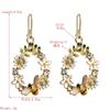 Kreative Blume Tropföl Legierung Ohrringe Damen Silbernadel Eingelegter Diamant Farbiger Schmetterling Biene Ohrschmuck