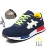 Zapatos de seguridad para hombres y mujeres, zapatos de trabajo con punta de acero, zapatos planos, calzado de protección informal, zapatillas de deporte, botas de seguridad para la construcción para hombres