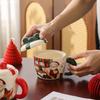 Kreativní hrnek Santa Clause Vánoční dárek Suvenýr Keramický hrnek Pěkný pár Hrnek na vodu Štědrý večer