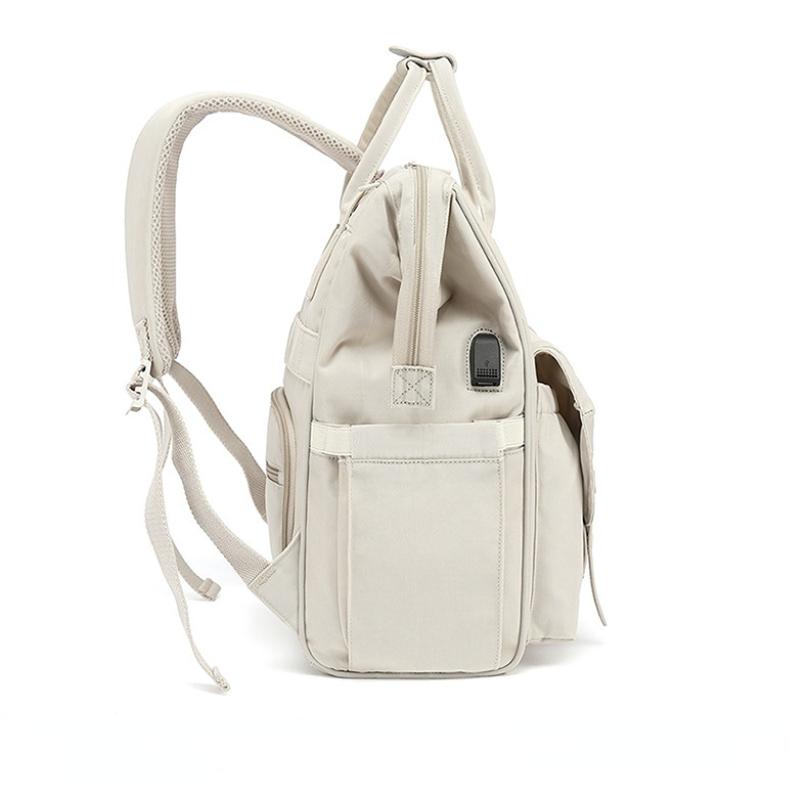 Baby Nappy Bag Mummy Bag Backpack Waterproof Storage Handbag Outdoor Travel Mommy Maternity Bag for Baby Stuff 2 Layer Gray