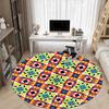 1 Stück Kaleidoskop Muster Stuhlteppich für Büro Rutschfest, Maschinenwaschbarer Teppich für Büro, Zimmer - Feiertagsdekoration, Maschinell hergestellt yy251016043