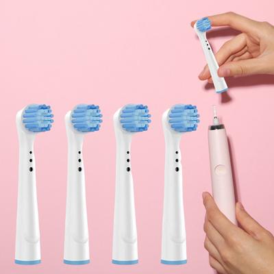 4Pcs Toothbrush Head Soft Bristles Sensitive Gum Care Electric Toothbrush Replacement Head for Deep Cleaning