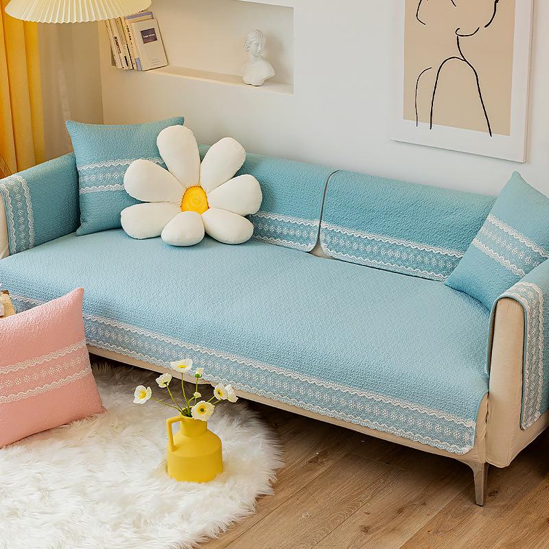 

Cotton Sofa Cushion Simple Cloth Modern Living Room Universal Seat Cushions Non-Slip Cover Soft Comfortable 70*70cm