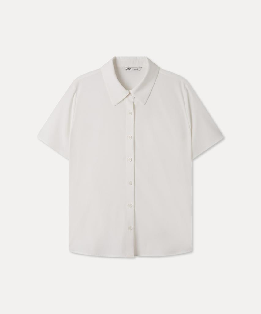 MIXXO Wrinkle-Free Short-Sleeve Blouse
