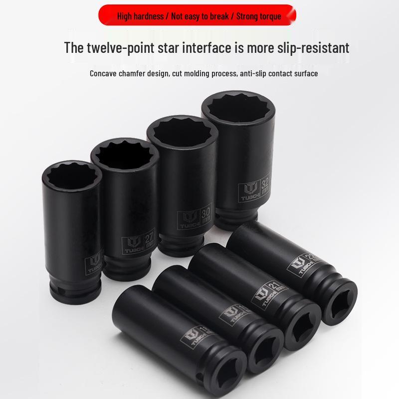 35-Piece Heavy-Duty 1/2 Inch Hex Impact Socket Set for Cars