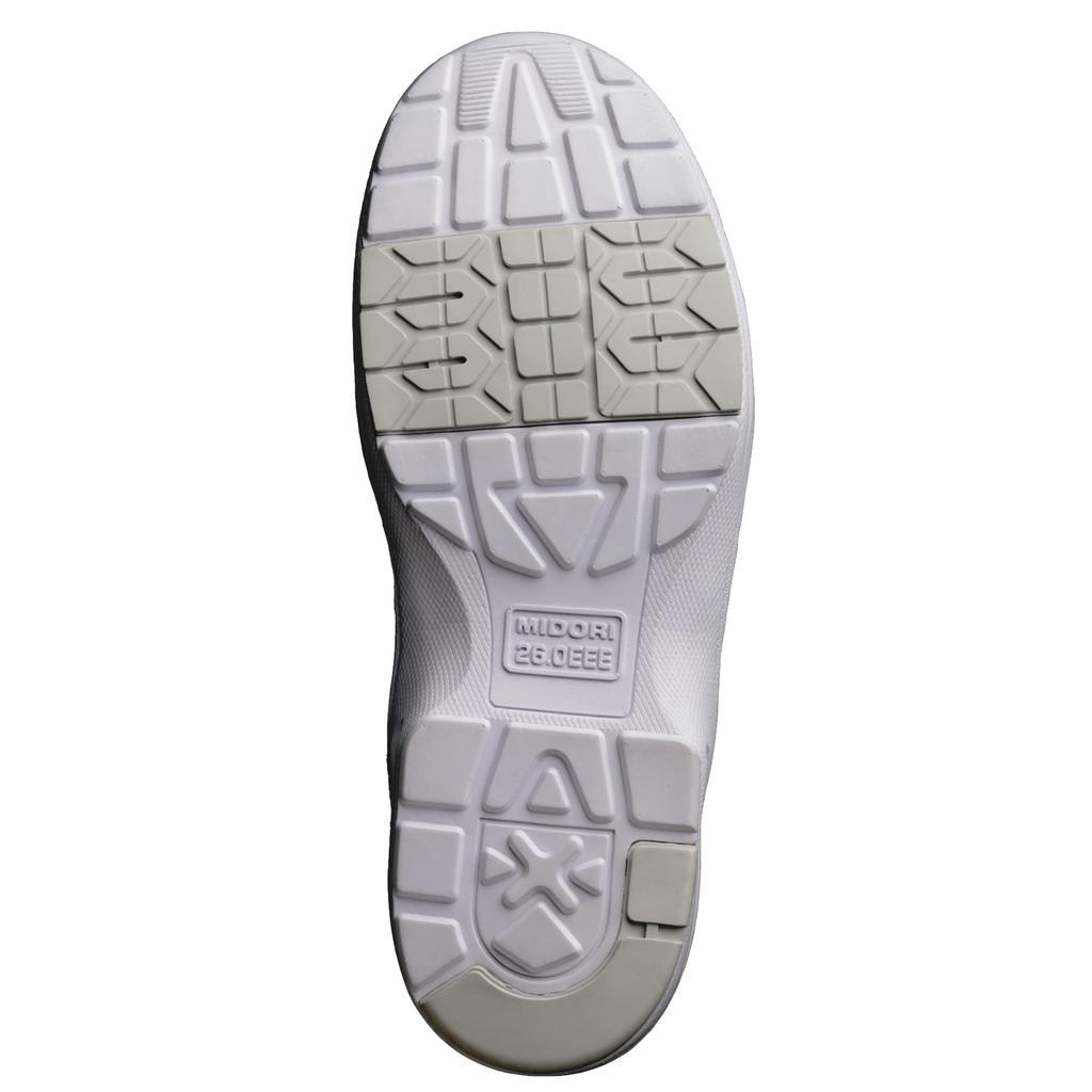 Ultra 220g pro Unisex-Arbeitssneaker [Midori Anzen] leichtes Bein, UL415, weiß, 23,0cm