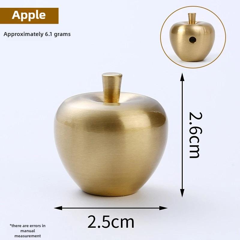 

Pure Copper Furniture Handle Drawer Knob Apple Pair Shape Brass Cabinet Door Handles Wardrobe Cupboard Dresser Door Pulls Diy