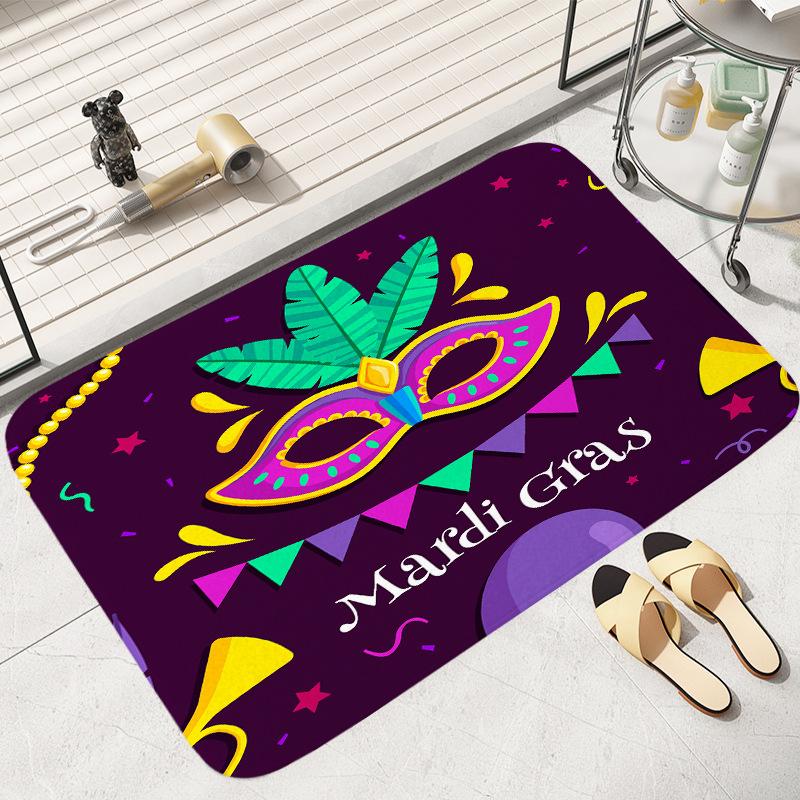 Brazil Carnival Festival Floor Carpet Door Mat Washable Non-Slip Living Room Sofa Chairs Area Mat Kitchen Bedroom Decoration