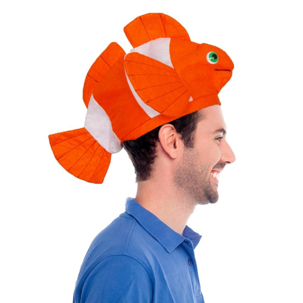 Fish Hat Clown Fish Ocean Animal Costume for Funny Party Hat Sea Animal Hat