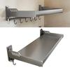 11.81×7.87×4.33in Floating Shelf Grey Spice Rack Durable Wall Mount Shelf For Bar