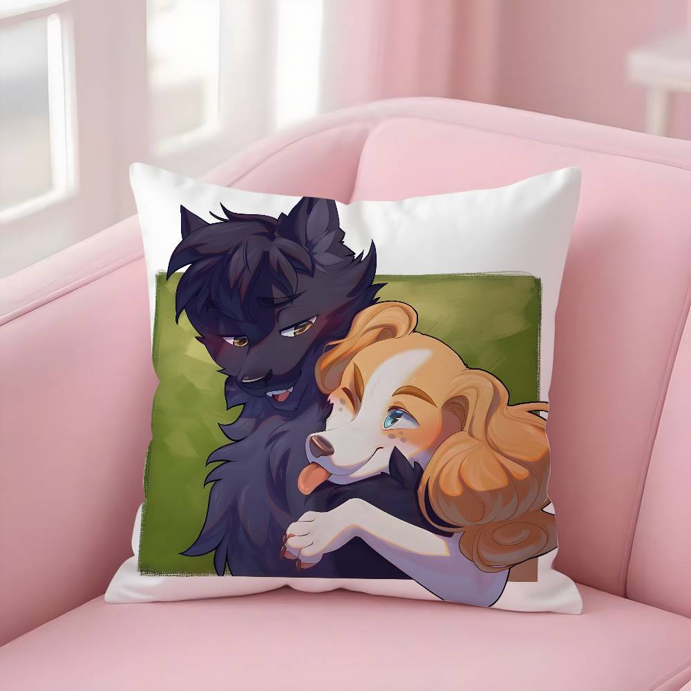 

Cute Cartoon B-Belfort LupinS Pillow Case Soft Plush Fabric Double Sided Print Decorative Home Living Room Gift Cushion Cover 30cm x 30cm