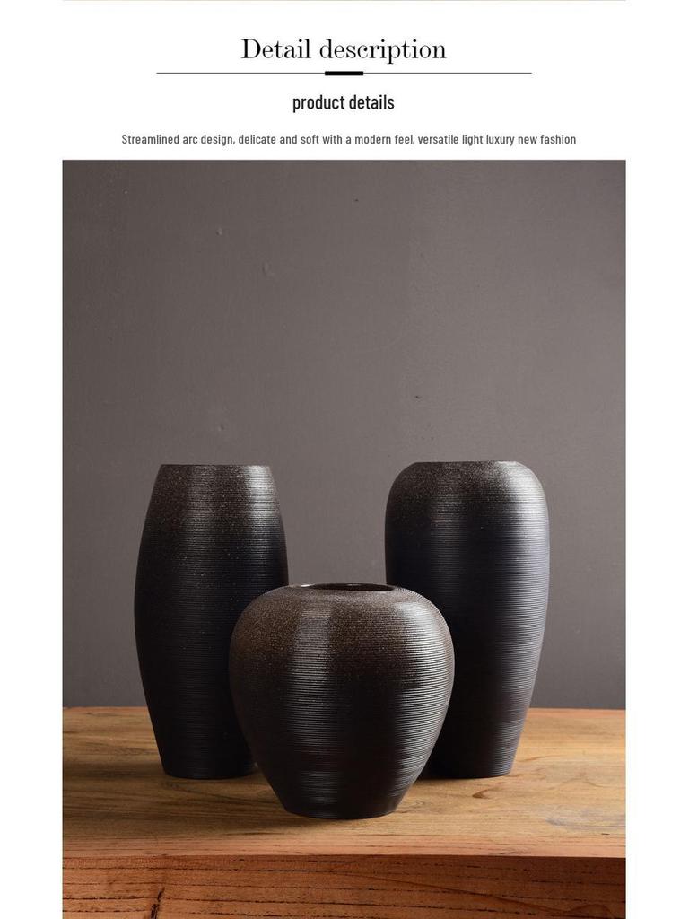Handmade Modern Minimalist Ceramic Vase for Creative Flower Arrangements