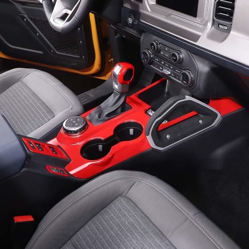 Center Console Handle Gear Shift Rearview Mirror Adjustment Decoration Protective Cover For Ford Bronco 2021 Up Car Interior Accessories