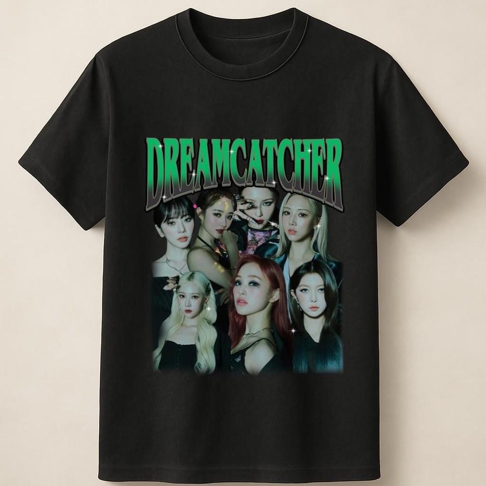 Dreamcatcher Photo Grid With Striking Green Text Art Unisex T Shirt Unisex T-Shirt XL