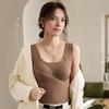 Thermal Tank Top for Women Sleeveless Underwear Top Padded Camisole Undershirt Winter Warm Base Layer for Cold Weather
