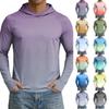 Sweat à capuche de protection solaire UPF50+ pour homme Léger Séchage Rapide Manches Longues à Capuche pour Activités Extérieures