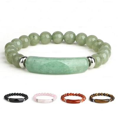 1PC  Vintage 8MM  Beaded Bracelet Elastic Strap Bracelet Party Anniversary Gift  MYY