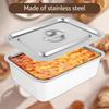 Stainless Steel plate Tray with Lids Rectangular Oven Tray Baking Pot Buffet Chafing Dishes Food Deep Container Hotel Pan