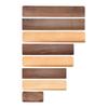 Black Walnut Solid Wood Anti-Slip Keyboard and Mouse Wrist Rest Pad with Inclined Bracket