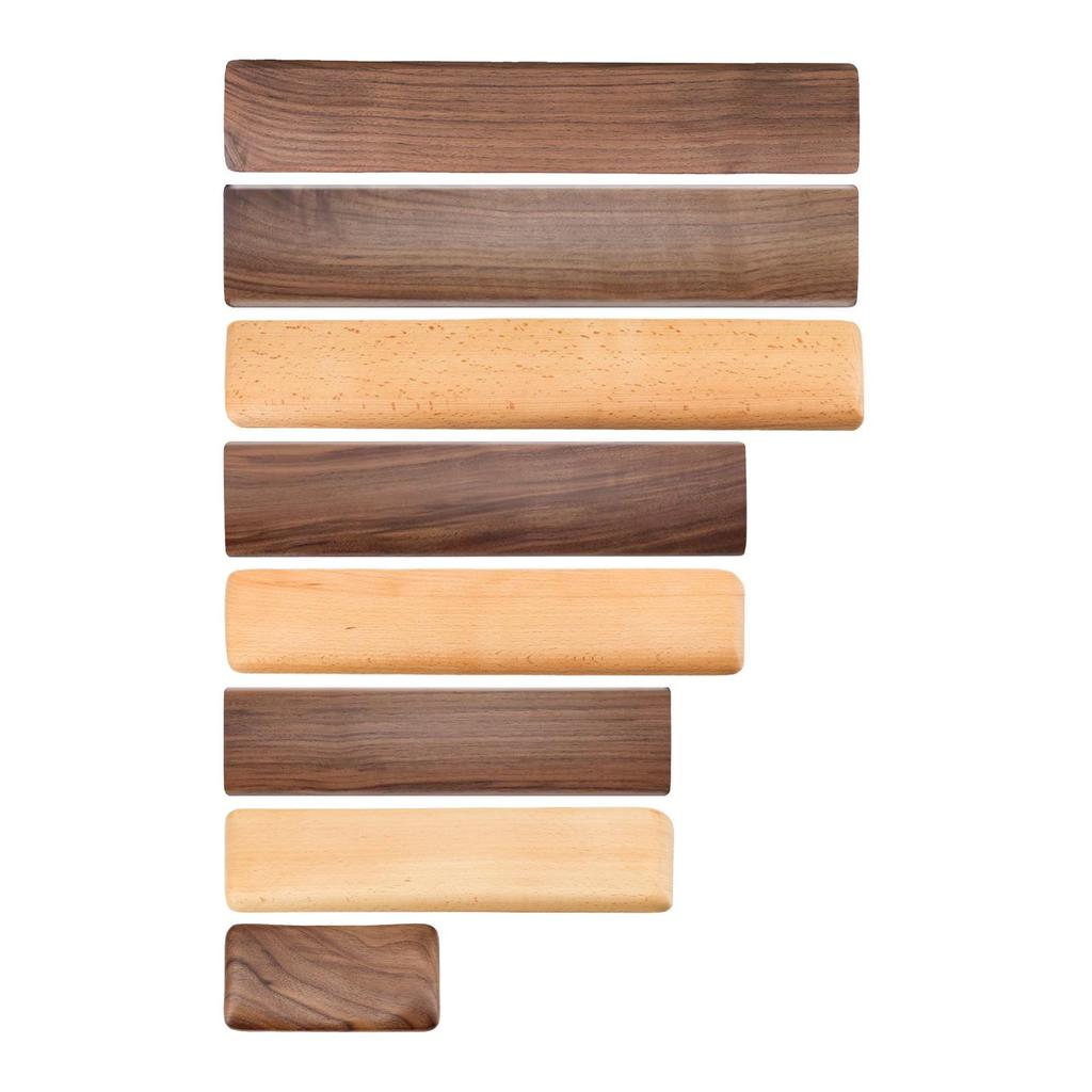 Black Walnut Solid Wood Anti-Slip Keyboard and Mouse Wrist Rest Pad with Inclined Bracket