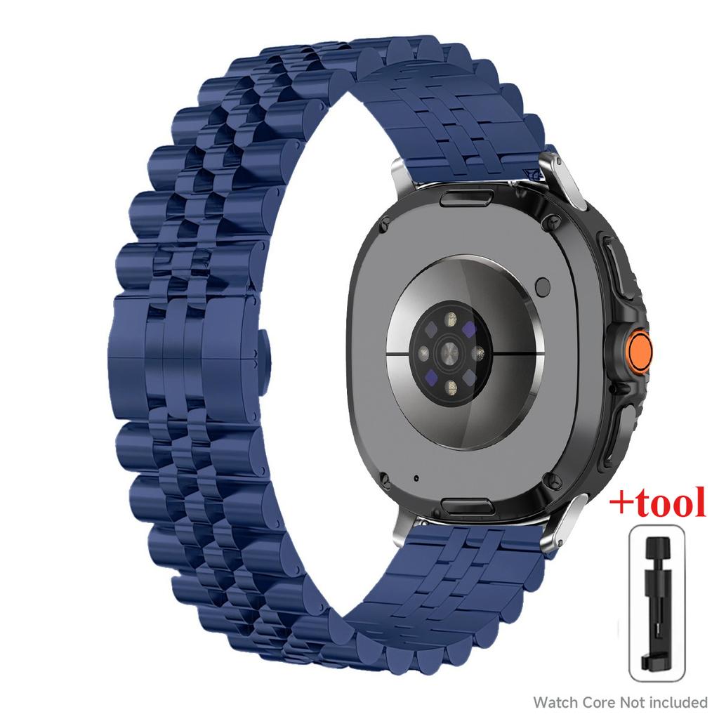 Bracelet de Luxe en Acier Inoxydable pour Samsung Galaxy Watch 8 Classic 46mm 8 44/40mm Bracelet Métal Galaxy Ultra2025 / 7 47mm Bracelet Homme